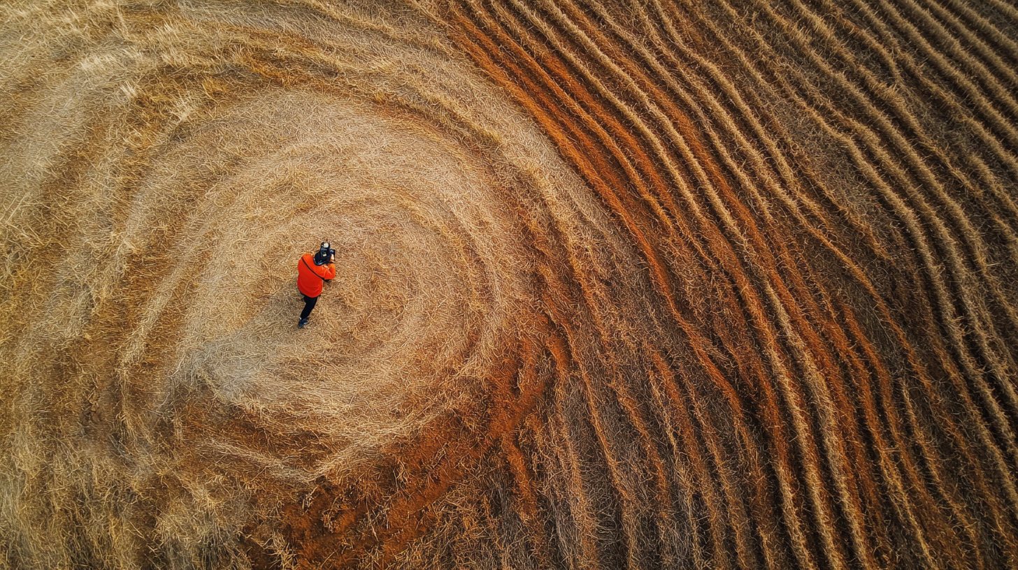 Drone pilot flying a survey mission on site